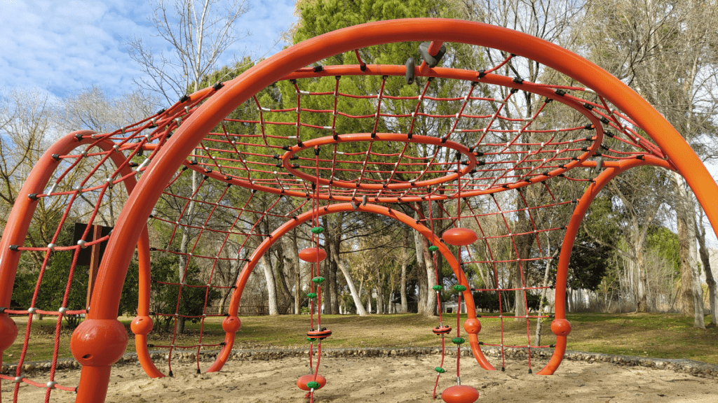área recreativa en el Parque Enrique Tierno Galván en San Martín de la Vega