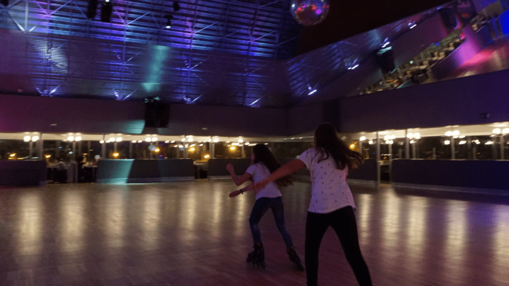 patinar en rolling dance burger
