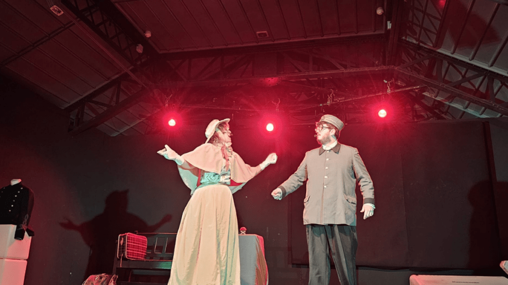 tiempo de trenes, teatro en el museo del ferrocarril